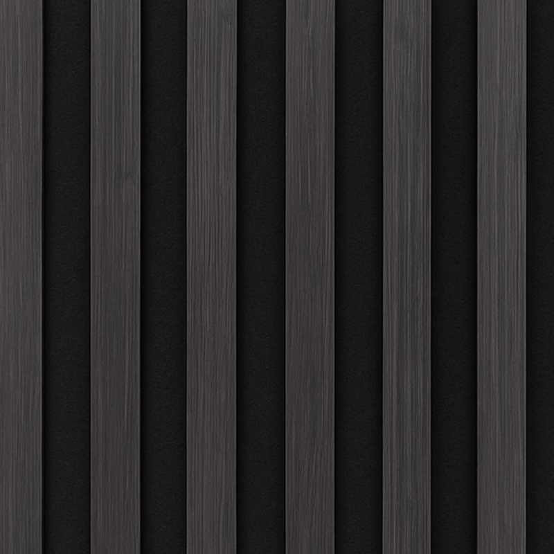 zwart bamboe - met vilt - wandpaneel